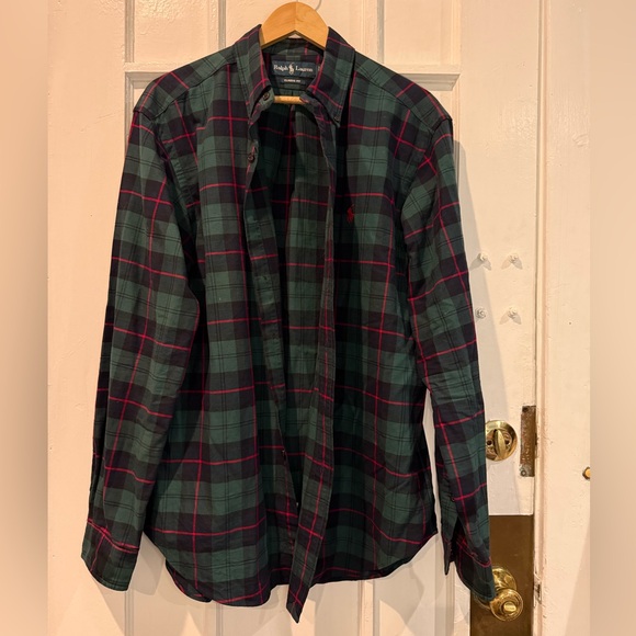 Ralph Lauren Other - Ralph Lauren Men's Dark Green and Red Plaid Shirt